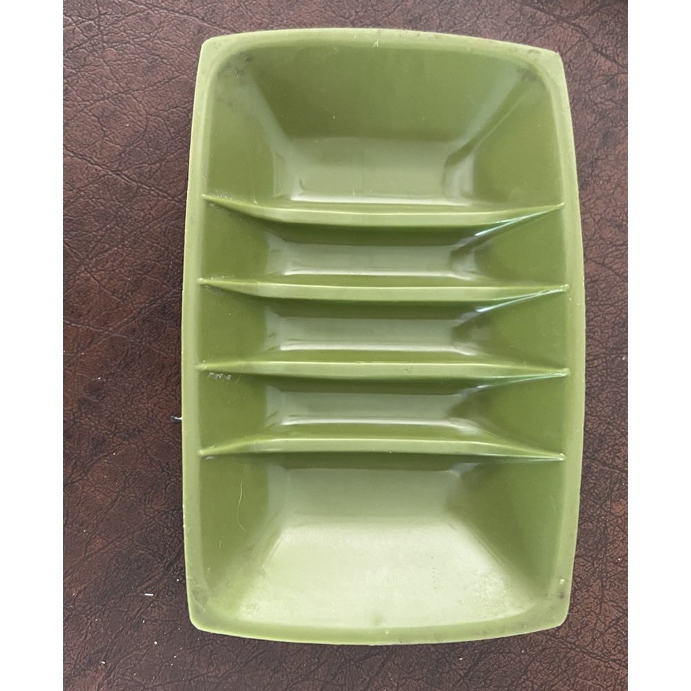 Rubbermaid Ribbed Soap Dish Avacodo 60s/70s VTG